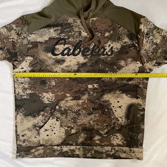 Cabelas Camo Hoodie Pullover Sweatshirt Outdoor Men XL - Picture 4 of 7